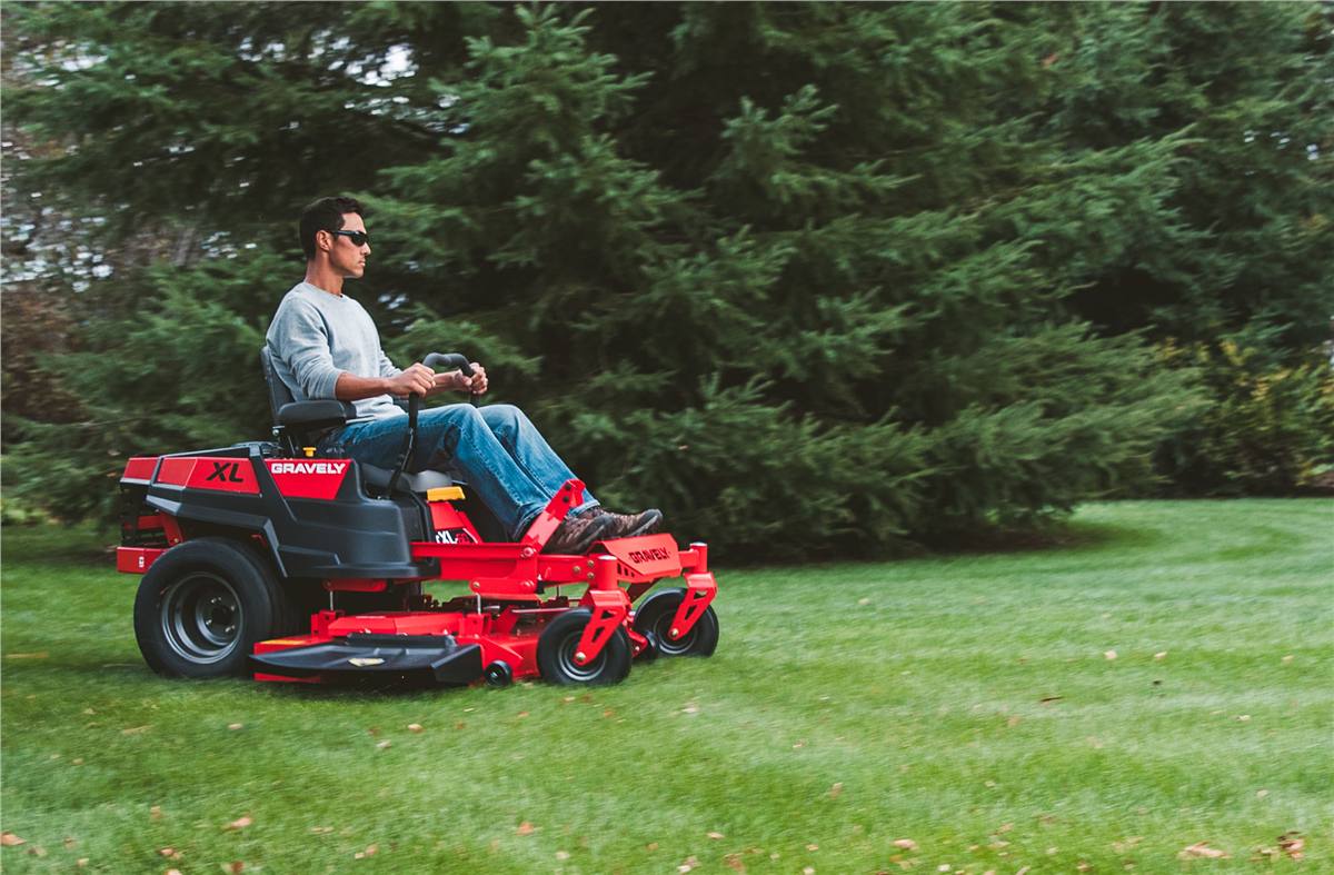 Gravely riding online mowers