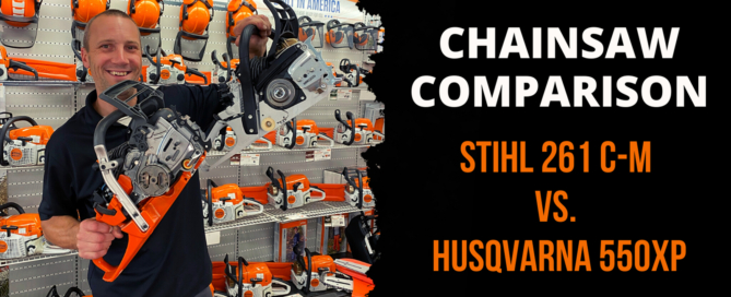 husqvarna 550 xp compared to the Stihl 261 c-m chainsaw | Outdoor Power Equipment | Carl's Mower & Saw